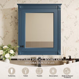 24'' x 27'' Wall Mounted Bathroom Storage Cabinet with Mirror, Medicine Cabinet with Height N710P195492C