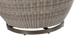 Cozy Outdoor Set - Swivel Woven Chairs, Side Table - All-Weather Resin Wicker, Powder-Coated B081110063