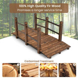 5 Feet Wooden Garden Bridge - 100% Fir Wood Construction, Easy Assembly with Hardware, Ideal for 72756106