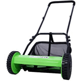14-Inch 5-Blade Push Reel Lawn Mower with Grass Catcher, GREEN COLOR 66253221