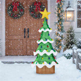 5.2ft Lighted Christmas Tree - 34 Strawberry Bulbs Star Topper, IP44 Waterproof, GreenYellow 20931116