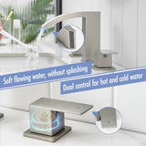 Bathroom Stainless Steels for Sink 3 Hole Brushed Nickel 8 inch Widespread Bathroom Sink W1932P353495