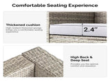 2pcs armless sofa 2pcs footstool 1pcs double sofa 1pcs coffee table with storage, gray 88703342
