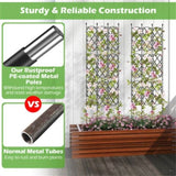 ZUN 19“ x 64”Outdoor Plant Support Frame for Raised Garden Bed 66032699