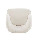 Upholstered Barrel Accent Chair With Wooden Legs N768P175907W