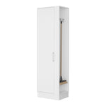 ZUN Nampa Storage Cabinet, Single Door, Broom Hangers ,White B128P148760