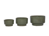Handmade Solid Glaze Ceramic Planter Set of 3, 15/12/9 Inch Diameter, for Succulents & Flowers W3273P321545
