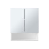 Wanna 23" High Double Door Medicine Cabinet with Three Shelves for Bathroom White B200P286959