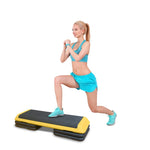 ZUN Adjustable Aerobic Stepper Workout Step with 4 Risers Fitness & Exercise Platform Trainer 91481730