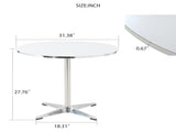 Modern circular dining table and small tea table, with a minimalist style, suitable for use in W2565P248234