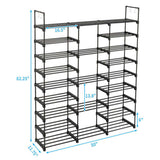 9 Tiers Shoe Rack Storage Organizer Shoe Shelf Organizer for Entryway Holds 50-55 Pairs Shoe, 41157133