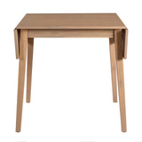 29"- 45" Extendable Dining Table for 4, Folding Kitchen Table with Rubberwood Legs, Space-Saving N752P216387A