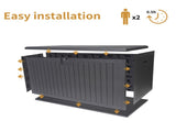 260 Gallon Resin Outdoor Deck Box Waterproof, Extra Large Patio Storage Box with Lockable Storage 84147687