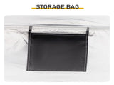 6.8x4.9FT Black Arc Bicycle Storage Shed, 210D PU Silver Coated Oxford, Black Fiberglass Frame, 56945196