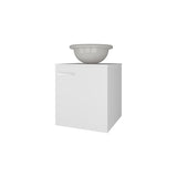 FM FURNITURE Pirtleville Bathroom Vanity with Integrated Sink and Faucet, White B128P293879