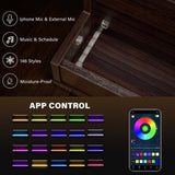 LED Lighted Liquor Bottle Display Shelf, 24 Inch Bar Display Shelf, DIY Illuminated Bottle Shelf W2178P163149