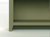 72 inch high 5-shelf Bookcase, No Assembly Required, Sage Green and Fruitwood Finish B108P160217