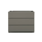 ZUN Alice-36F-102,Floor cabinet WITHOUT basin, Gray color, With three drawers, Pre-assembled W1865107752