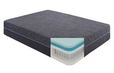 14-inch Queen Size Bed Mattress Gel-Infused Memory Foam Hybrid Mattress, Dark Gray, Mattress in a B011P213338
