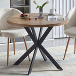 ZUN Table Leg Only!! Easy-Assembly Round Dining Table,Coffee Table for Cafe/Bar Kitchen Dining Office W116485025