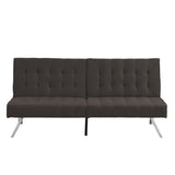 ZUN WOOD FRAME, STAINLESS LEG, FUTON, SOFA BED Espresso W2297P283330