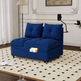 1 versatile foldable sofa bed in 3 lengths, modern sofa sofa sofa velvet pull-out bed, loveseat sofa W1825P246361