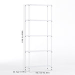 ZUN Wire Shelving Metal Storage Rack Adjustable Shelves, Standing Storage Shelf Units for Laundry W2822P192391