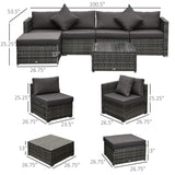 Pieces Patio Furniture Set 46517467