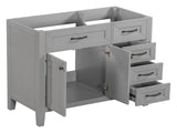 36" Bathroom Vanity without Sink, Cabinet Base Only, Bathroom Cabinet with Drawers, Solid Frame and WF296707AAE