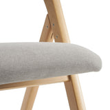 2 Pack Wooden Folding Chairs with Padded Seat and Back, Modern Dining Chairs Extra Chair for Guests 21201995