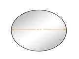 Wall Mirror 39 Inch Black Circular Mirror Metal Framed Mirror Round Vanity Mirror Dressing Mirror, 45309848