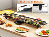 27" large electric grill with adjustable temperature 59492745