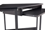 ZUN Triangle Computer Desk,Corner Desk With Smooth Keyboard Tray& Storage Shelves ,Compact Home 31054677