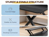 Computer Desk, Black Embossed P2 Particle Board with Melamine Faced, Height 65591259