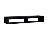 Black Spacious Shelves TV Stand B062P175815