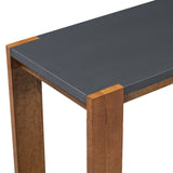 U_STYLE Distinctive Features of a Minimalist Console Table with Bottom Shelf and Four Legs, Suitable N711P173084D