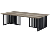Zudora Antique Oak & Black Finish Coffee Table B2726P268332