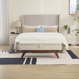 COOLMORE Teddy wool fabric, solid wood feet for solid weighing, and bed end stool with storage W1539P242728