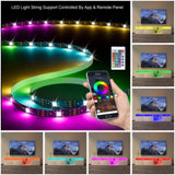 TV Console with Storage Cabinets, 82.6 Inch Long LED TV Stand with Full RGB Color Selection, 31 W1701P194965