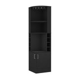 Seattle Bar Cabinet, Eight Bottle Cubbies, Two Large Open Shelves B128P176130