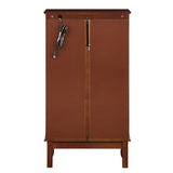 Curio Cabinet Lighted Curio Diapaly Cabinet with Adjustable Shelves and Mirrored Back Panel, 38267420