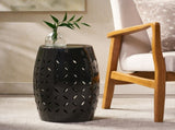 12" Accent Side Table, Cylindrical Design End Table for Living Room, Family Room, or Entryway, 06358658