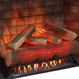 ZUN 33 inch Infrared Electric Fireplace Insert, Touch Panel Home Decor Heater, Smokeless Firebox With W1769P144715