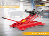 Hydraulic Transmission Service/Floor Jack Lift 1/2 Ton Capacity, Low Profile Roll-Under 13793118