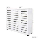 Shoe Cabinet, 4-Tier Shoe Storage Cabinet with Adjustable Shelves, Wooden Shoe Rack Organizer with W331P242459