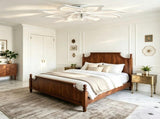 Modern Ceiling Fan with Lights Remote Control, 8 PCS Blades ,32" white Ceiling Fan with Light, 6 W3775P566904