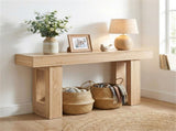 63" Farmhouse Console Table, Narrow Entryway Table with Spacious Bottom Storage 85297604