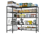 5-layer double row, freely adjustable layer spacing, with adjustable feet, display stand, iron, 62691632