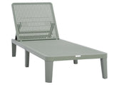 Outdoor Lounger Chair, Green B2783P583465