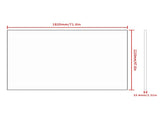 Oversized Bathroom Mirror Wall Mount Mirror,Vertical Horizontal Hanging Aluminum Framed Wall Mirror W708P297635